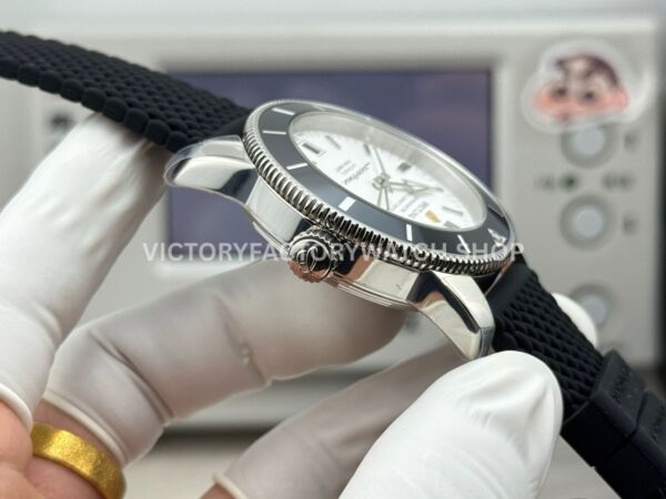 GF Factory Breitling Superocean Heritage ll AB201012.G827154A 42mm Steel Rubber Strap White Dial (4) GF Factory Breitling Superocean Heritage ll AB201012.G827154A 42mm Steel Rubber Strap White Dial