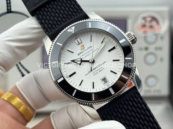 GF Factory Breitling Superocean Heritage ll AB201012.G827154A 42mm Steel Rubber Strap White Dial (6) GF Factory Breitling Superocean Heritage ll AB201012.G827154A 42mm Steel Rubber Strap White Dial