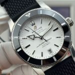 GF Factory Breitling Superocean Heritage ll AB201012.G827154A 42mm Steel Rubber Strap White Dial (8) GF Factory Breitling Superocean Heritage ll AB201012.G827154A 42mm Steel Rubber Strap White Dial