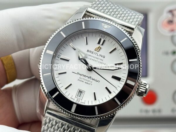GF Factory Breitling Superocean Heritage ll AB201012.G827154A 42mm Steel White Dial (7) GF Factory Breitling Superocean Heritage ll AB201012.G827154A 42mm Steel White Dial