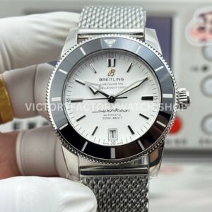 GF Breitling Superocean Heritage II AB201012 white dial steel watch