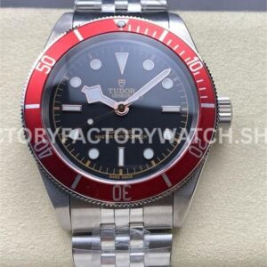 GR Factory Tudor Black Bay M7941A1A0RU-0003 41mm Full Steel Red Aluminum Bezel Black Dial (1) GR Factory Tudor Black Bay M7941A1A0RU-0003 red bezel