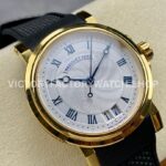 HG Factory Breguet Marine 5817BA129V8 39mm Rose Gold Rubber Strap Silver Dial (8) HG Factory Breguet Marine 5517BR/Y2/5ZU 39mm Rose Gold Rubber Strap Silver Dial