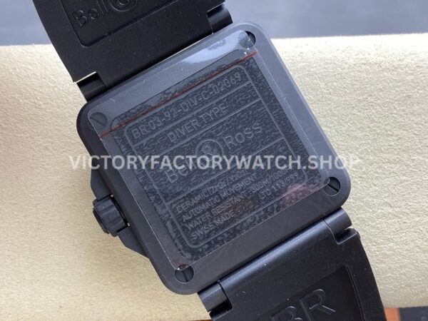 M+ Factory Bell & Ross BR-03-92 BR0392-D-C5-CESRB 41mm Ceramic Rubber Strap Green Dial