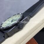 M+ Factory Bell & Ross BR-03-92 BR0392-D-C5-CESRB 41mm Ceramic Rubber Strap Green Dial