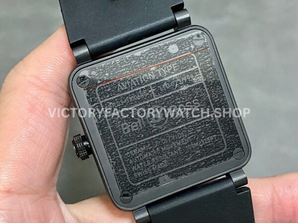 M+ Factory Bell & Ross BR 03 BR03A-CPS-CE-SRB 41mm Ceramic Rubber strap Black Dial