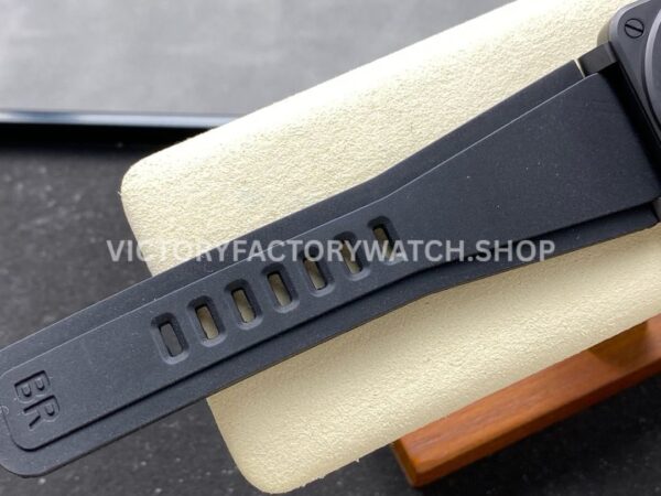 M+ Factory Bell & Ross BR-03-92 BR0392-D-C5-CESRB 41mm Ceramic Rubber Strap Green Dial