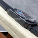 M+ Factory Bell & Ross BR-03 BR03A-HRZ-CESRB Horizon 41mm Ceramic Rubber Strap Lines Black Dial