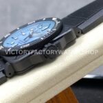 M+ Factory Bell & Ross BR03A-D-LM-CESRB 41mm Ceramic Rubber Strap Ice Blue Dial