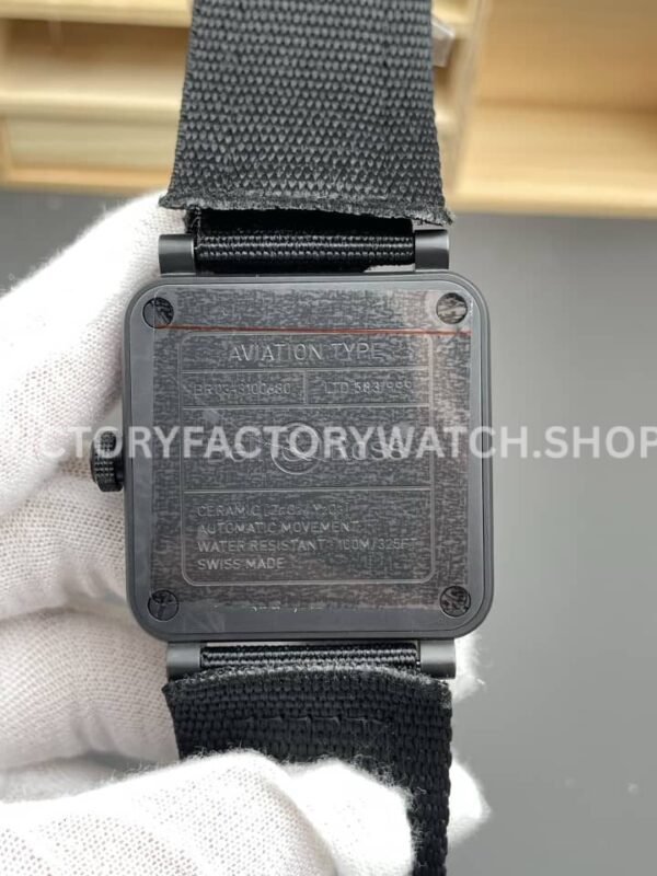 M+ Factory Bell & Ross BR03A-EMM-CESRB 41mm Ceramic Rubber strap Blue Dial
