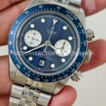 M+ Factory Tudor Heritage Black Bay Chrono 79360B-0002 41mm Full Steel Ceramic Bezel Blue Dial Jubilee
