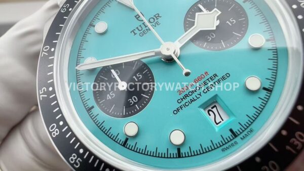 M+ Factory Tudor Heritage Black Bay Chrono 79360N-0024 41mm Full Steel Ceramic Bezel Flamingo Blue Dial Jubilee (1) M+ Factory Tudor Heritage Black Bay Chrono 79360N-0024 41mm Full Steel Ceramic Bezel Flamingo Blue Dial Jubilee