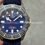 M+ Factory Tudor Pelagos 25707KN 42mm Carbon Fiber Textile Strap Blue Dial (1) M+ Factory Tudor Pelagos 25707KN blue dial