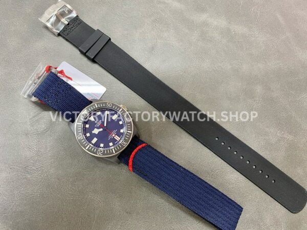 M+ Factory Tudor Pelagos 25707KN 42mm Carbon Fiber Textile Strap Blue Dial (5) M+ Factory Tudor Pelagos 25707KN 42mm Carbon Fiber Textile Strap Blue Dial