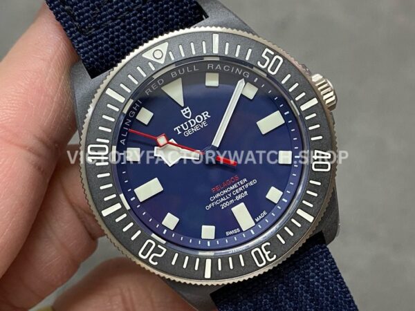 M+ Factory Tudor Pelagos 25707KN 42mm Carbon Fiber Textile Strap Blue Dial (8) M+ Factory Tudor Pelagos 25707KN 42mm Carbon Fiber Textile Strap Blue Dial