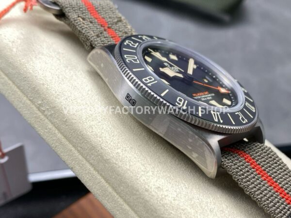 M+ Factory Tudor Pelagos FXD GMT M2542G247NU-0002 42mm Titanium Brown Textile Strap Black Dial (1) M+ Factory Tudor Pelagos FXD GMT M2542G247NU-0002 42mm Titanium Brown Textile Strap Black Dial