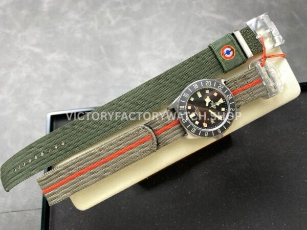 M+ Factory Tudor Pelagos FXD GMT M2542G247NU-0002 42mm Titanium Brown Textile Strap Black Dial (8) M+ Factory Tudor Pelagos FXD GMT M2542G247NU-0002 42mm Titanium Brown Textile Strap Black Dial