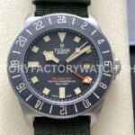 M+ Factory Tudor Pelagos FXD GMT M2542G247NU-0002 42mm Titanium Green Textile Strap Black Dial (2) M+ Factory Tudor Pelagos FXD GMT green strap