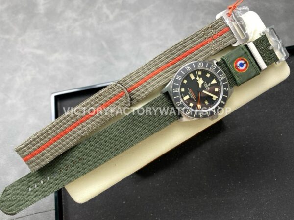 M+ Factory Tudor Pelagos FXD GMT M2542G247NU-0002 42mm Titanium Green Textile Strap Black Dial (5) M+ Factory Tudor Pelagos FXD GMT M2542G247NU-0002 42mm Titanium Green Textile Strap Black Dial