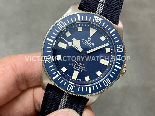M+ Factory Tudor Pelagos M25707B24-0001 42mm Titanium Textile Strap Blue Dial (3) M+ Factory Tudor Pelagos M25707B/24-0001 42mm Titanium Textile Strap Blue Dial