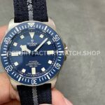 M+ Factory Tudor Pelagos M25707B24-0001 42mm Titanium Textile Strap Blue Dial (4) M+ Factory Tudor Pelagos M25707B-24-0001 blue dial