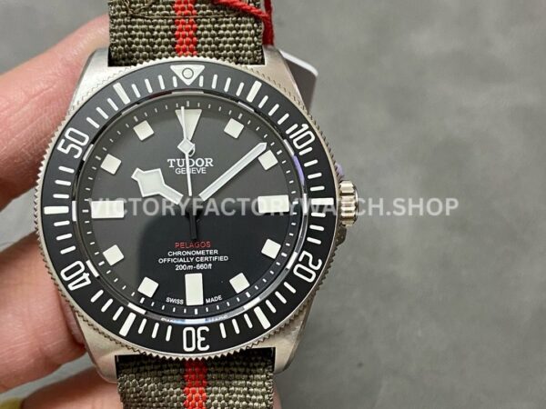 M+ Factory Tudor Pelagos M25717N-0001 42mm Titanium Textile Strap Black Dial (5) M+ Factory Tudor Pelagos M25717N-0001 black dial