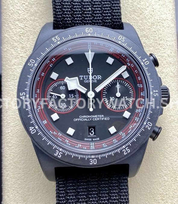 M+ Factory Tudor Pelagos M25827KN-0001 43mm Carbon Fiber Textile Strap Black Dial (7) M+ Factory Tudor Pelagos M25827KN-0001 black dial