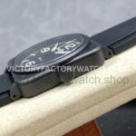 M+Factory Bell & Ross BR-03-92 BR0392-BL-CE Ceramic 41mm Rubber Strap Arabic Numerals Black Dial