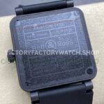 M+Factory Bell & Ross BR-03-92 BR0392-BL-CE Ceramic 41mm Rubber Strap Arabic Numerals Black Dial