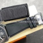 M+Factory Bell & Ross BR-03-92 BR0392-BL-CE Ceramic 41mm Rubber Strap Arabic Numerals Black Dial