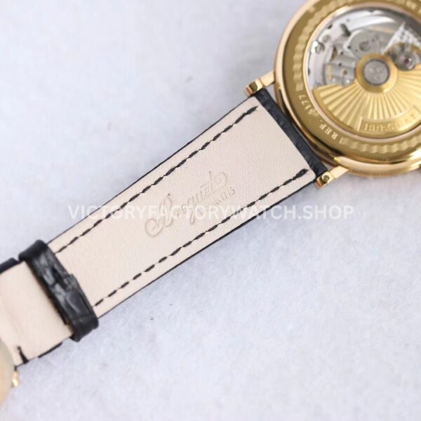 MKS Factory Breguet Classique 5157BR/11/9V6 38mm Rose Gold Leather Strap Roman Numerals Silver Dial