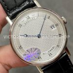 MKS Factory Breguet Classique 5177BB159V6 38mm White Gold Leather Strap Roman Numerals Silver Dial (2) MKS Factory Breguet Classique 5177BB/15/9V6 38mm White Gold Leather Strap Roman Numerals Silver Dial
