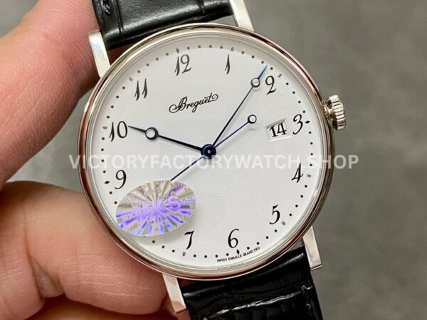 MKS Factory Breguet Classique 5177BB299V6 38mm White Gold Leather Strap Arabic Numerals White Dial (9) MKS Factory Breguet Classique 5177BB/29/9V6 38mm White Gold Leather Strap Arabic Numerals White Dial