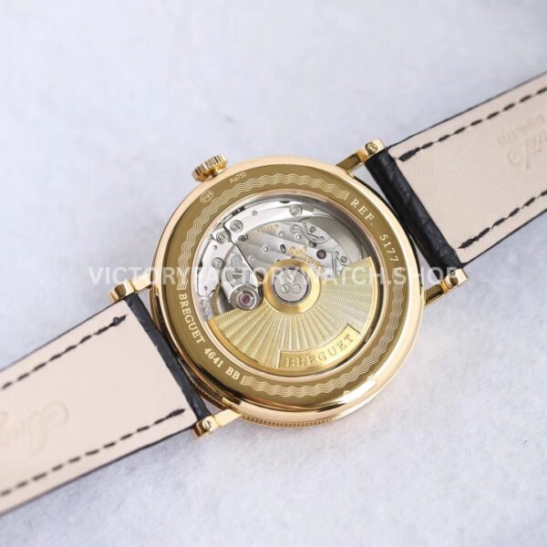 MKS Factory Breguet Classique 5177BR299V6 38mm Rose Gold Leather Strap Arabic Numerals White Dial (6) MKS Factory Breguet Classique 5177BR/29/9V6 38mm Rose Gold Leather Strap Arabic Numerals White Dial