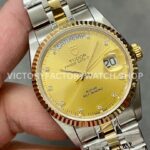 MKS Factory Tudor Date-Day 76213-0011 35mm Half Yellow Gold Diamond Gold Dial (1) MKS Factory Tudor Date-Day 76213-0011 36mm Half Yellow Gold Diamond Gold Dial
