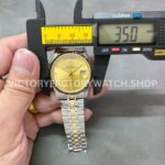MKS Factory Tudor Date-Day 76213-0011 35mm Half Yellow Gold Diamond Gold Dial (6) MKS Factory Tudor Date-Day 76213-0011 36mm Half Yellow Gold Diamond Gold Dial