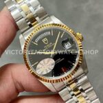 MKS Factory Tudor Date-Day 76213-62483-BK 36mm Half Yellow Gold Black Dial