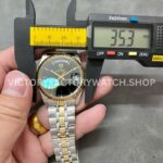 MKS Factory Tudor Date-Day 76213-62483-BK 36mm Half Yellow Gold Black Dial