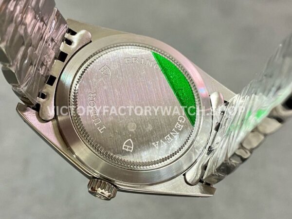 MKS Factory Tudor Date-Day 76214-0009 36mm Full Steel White Gold Bezel Silver Dial (1) MKS Factory Tudor Date-Day 76214-0009 36mm Full Steel White Gold Bezel Silver Dial