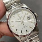 MKS Factory Tudor Date-Day 76214-0009 36mm Full Steel White Gold Bezel Silver Dial (10) MKS Factory Tudor Date-Day 76214-0009 36mm Full Steel White Gold Bezel Silver Dial