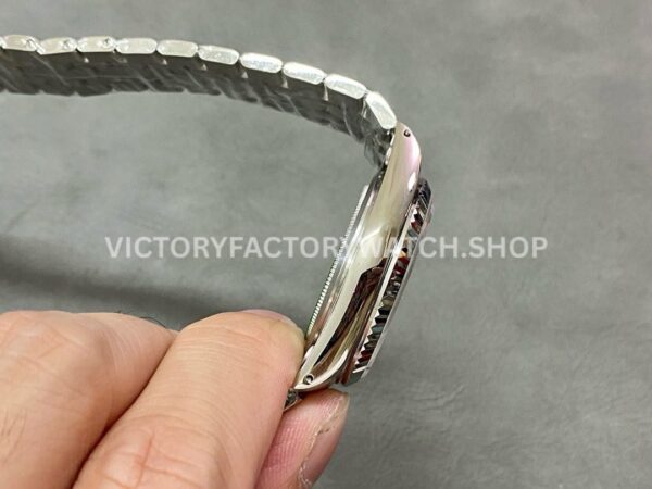 MKS Factory Tudor Date-Day 76214-0009 36mm Full Steel White Gold Bezel Silver Dial (7) MKS Factory Tudor Date-Day 76214-0009 36mm Full Steel White Gold Bezel Silver Dial