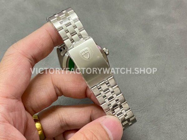 MKS Factory Tudor Date-Day 76214-0009 36mm Full Steel White Gold Bezel Silver Dial (8) MKS Factory Tudor Date-Day 76214-0009 36mm Full Steel White Gold Bezel Silver Dial