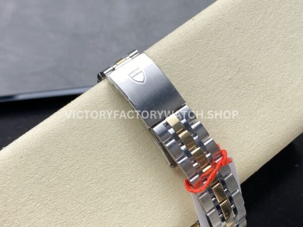 MKS Factory Tudor Prince Date Day 76213-0019 36mm Half Yellow Gold Silver Mosaic Linen Dial (5) MKS Factory Tudor Prince Date Day 76213-0019 36mm Half Yellow Gold Silver Mosaic Linen Dial