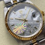 MKS Factory Tudor Prince Date Day 76213-0019 36mm Half Yellow Gold Silver Mosaic Linen Dial (6) MKS Factory Tudor Prince Date Day 76213-0019 36mm Half Yellow Gold Silver Mosaic Linen Dial
