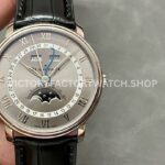 OM Factory Blancpain Villeret Quantième Complet 6654-1113-55B 40mm Steel (6) OM Factory Blancpain Villeret Quantième Complet 6654-1113-55B 40mm steel leather strap grey dial