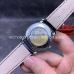 OM Factory Blancpain Villeret Quantième Complet 6654-1127-55B 40mm Steel Leather Strap Roman (4) OM Factory Blancpain Villeret Quantième Complet 6654-1127-55B 40mm Steel Leather Strap Roman Numerals White Dial