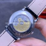 OM Factory Blancpain Villeret Quantième Complet 6654-1127-55B 40mm Steel Leather Strap Roman (9) OM Factory Blancpain Villeret Quantième Complet 6654-1127-55B 40mm Steel Leather Strap Roman Numerals White Dial