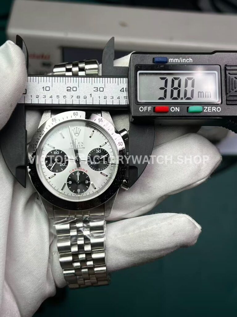 SN Factory Rolex Daytona 6263 measured case diameter 38mm