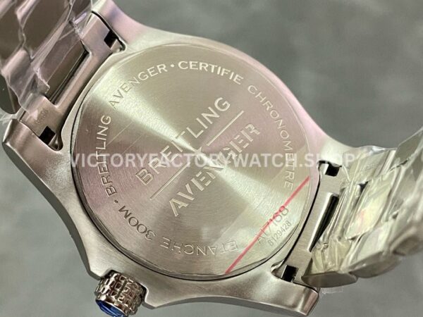 TF Factory Breitling Avenger A17318 43mm Full Steel Black Dial