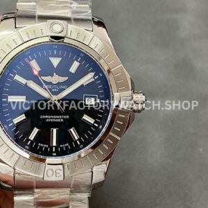 TF Breitling Avenger A17318 43mm full steel black dial watch